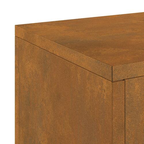 Udendørs Planteholdere Søjle 2 stk 24x24x75 cm Vejrfaste Stål