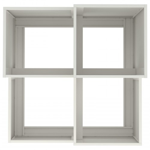 Havekrukke 80x80x60 cm Hvid Stål