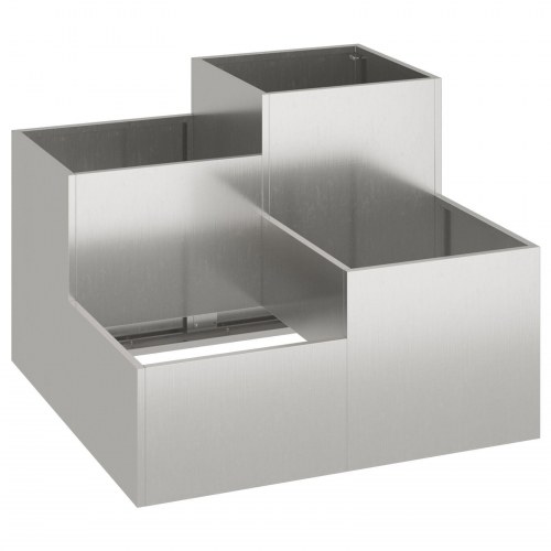 Haveplantekasse 80x80x60 cm Rustfrit Stål