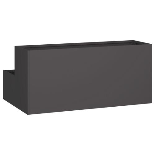 Haveplante 2-lag 100x60x45 cm Sort Stål