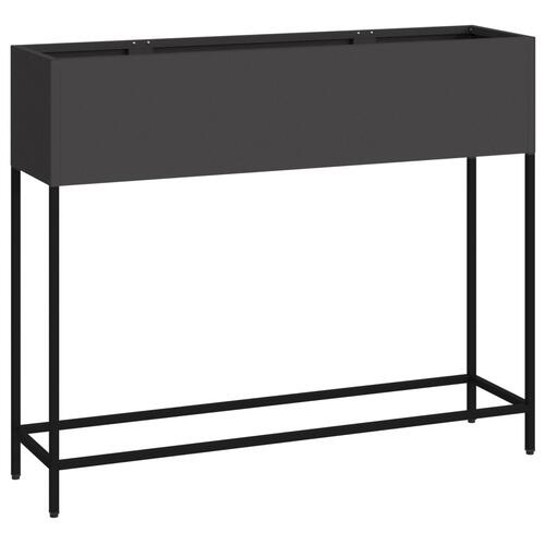 Højt Havebed 100x26x82 cm Sort Stål