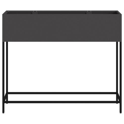 Højt Havebed 100x26x82 cm Sort Stål