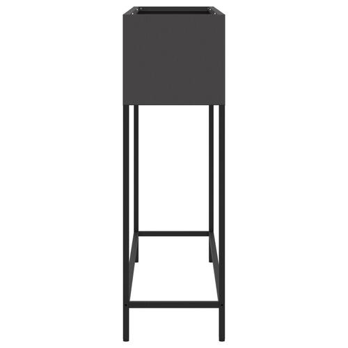 Højt Havebed 100x26x82 cm Sort Stål