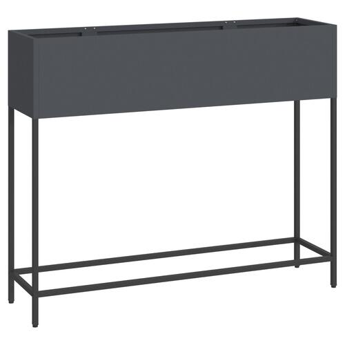 Hævet Haveboks 100x26x82 cm Antracitstål