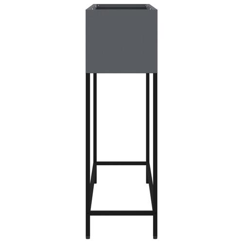 Hævet Haveboks 100x26x82 cm Antracitstål