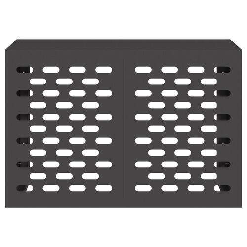 Aircondition Cover Sort 90x40x60 cm Stål