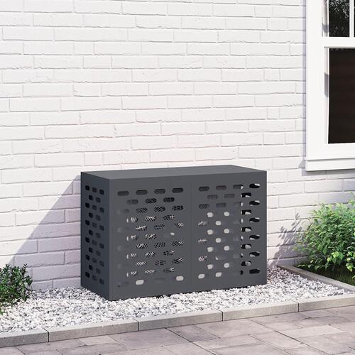 Airconditionbetræk Antracitgrå 90x40x60 cm Stål