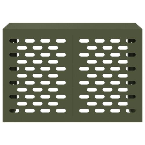 Aircondition Cover Olivengrøn 90x40x60 cm Stål