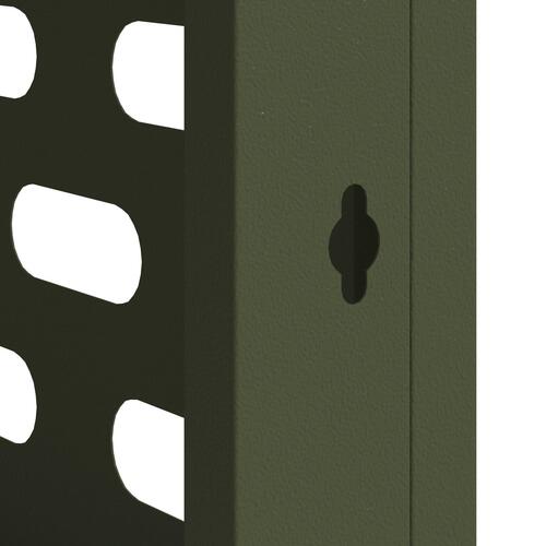 Aircondition Cover Olivengrøn 90x40x60 cm Stål