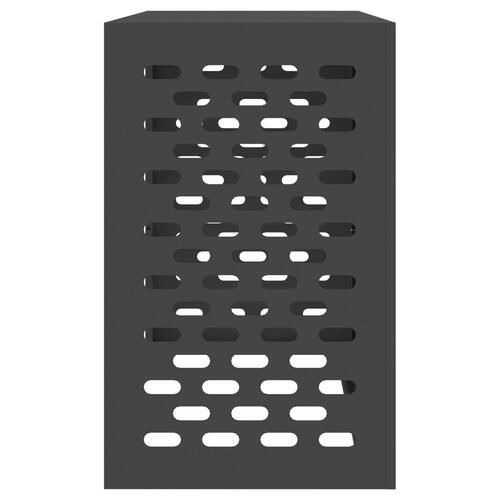 Aircondition Dække Sort 110x50x80 cm Stål