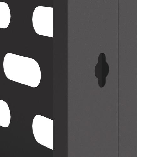 Aircondition Dække Sort 110x50x80 cm Stål
