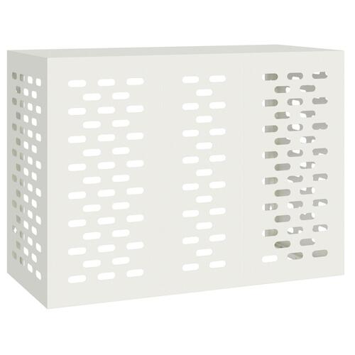Airconditioncover Hvid 110x50x80 cm Stål