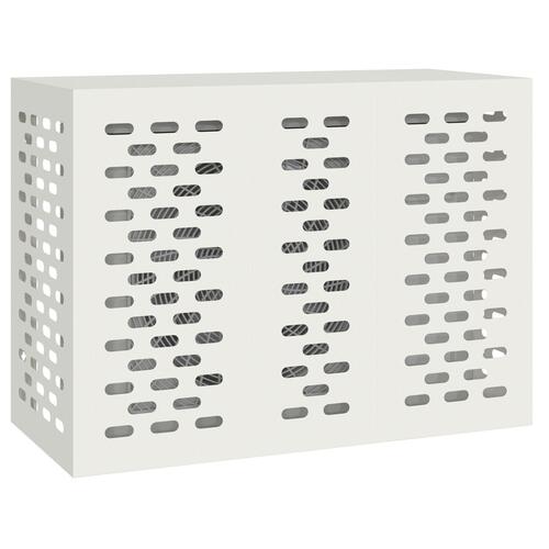 Airconditioncover Hvid 110x50x80 cm Stål