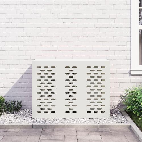 Airconditioncover Hvid 110x50x80 cm Stål