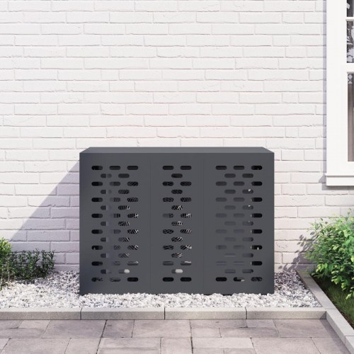 Aircondition Cover i antracitgrå 110x50x80 cm i stål