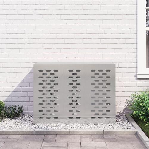 Air Conditioner Cover 110x50x80 cm Rustfrit Stål