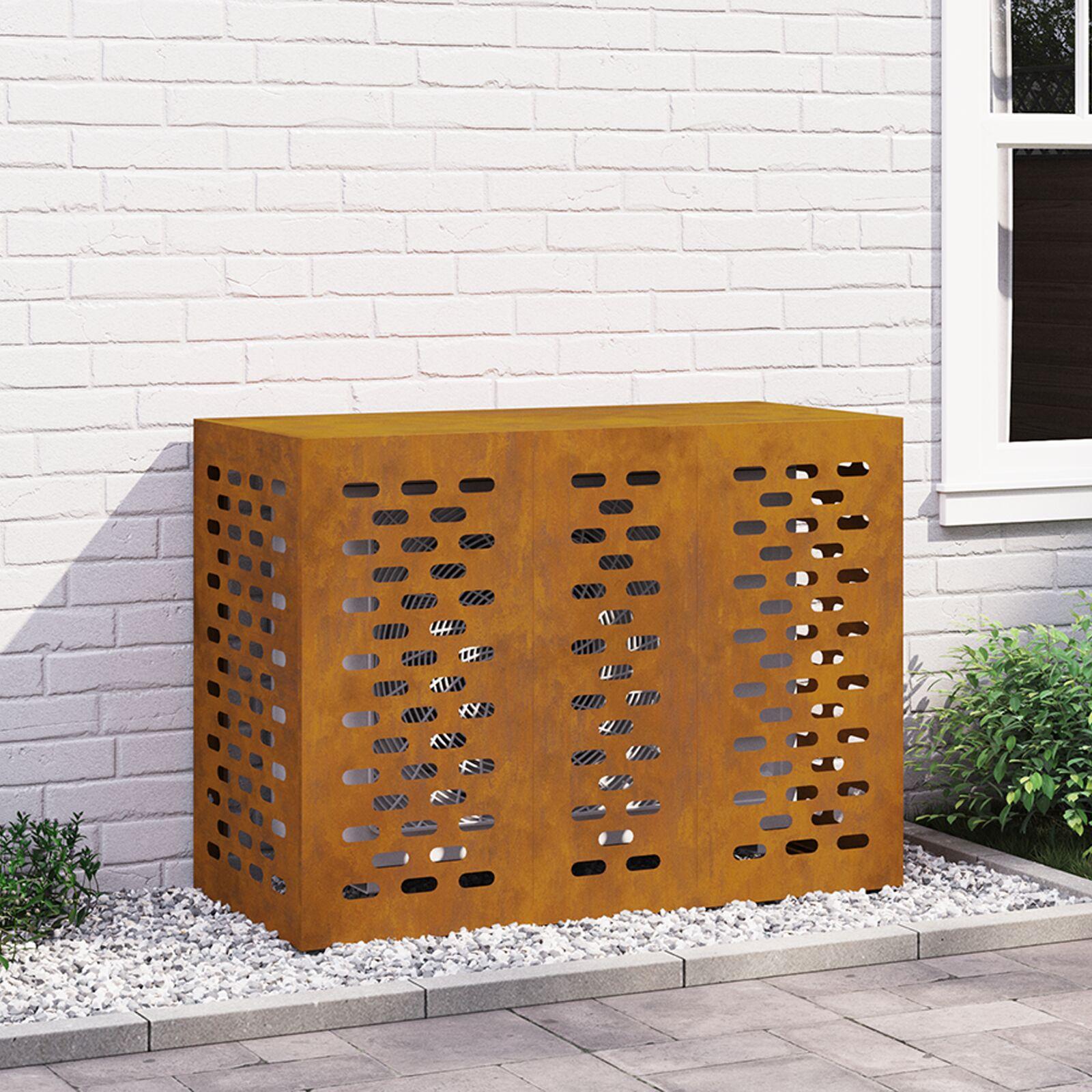 Air Conditioner Cover Rusten 110 x 50 x 80 cm Forvitret stål