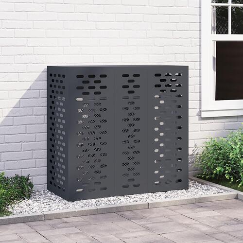Airconditioner Dæksel Antracitgrå 110x50x105 cm Stål