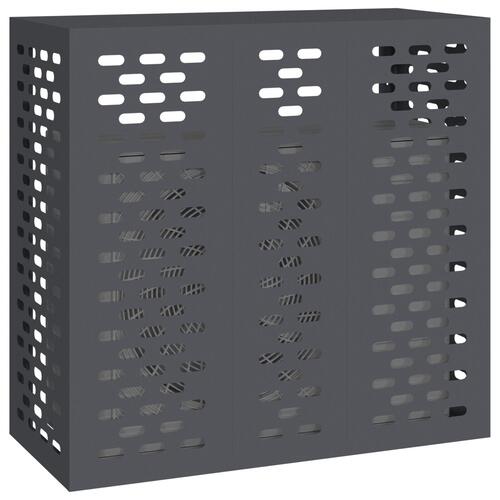 Airconditioner Dæksel Antracitgrå 110x50x105 cm Stål