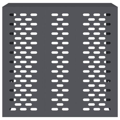 Airconditioner Dæksel Antracitgrå 110x50x105 cm Stål