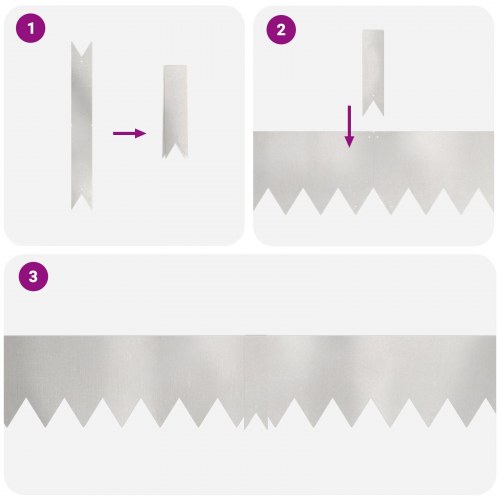 Græskanter 20 stk 100x0,5x15 cm Rustfrit stål