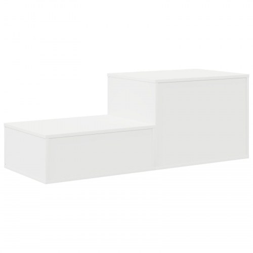Opbevaringsskab Hvid 127x41x40 cm Konstrueret Træ