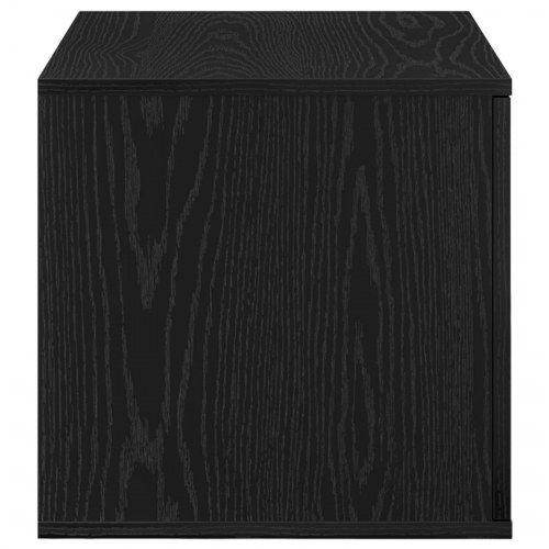 Opbevaringsskab Sort 127x41x40 cm Konstrueret træ