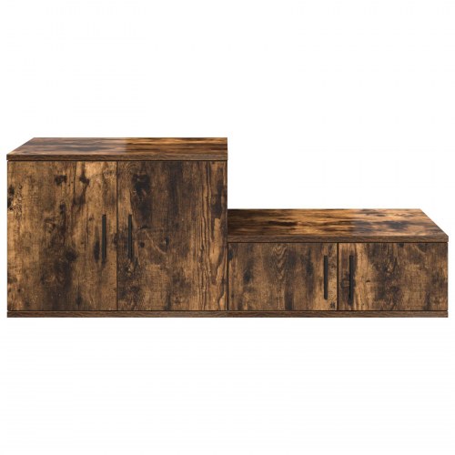 Opbevaringsskab Røget Eg 127x41x40 cm Konstrueret Træ