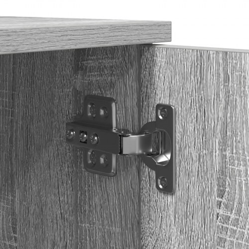 Opbevaringsskab Grå Sonoma 127x41x40 cm Ingeniørtræ