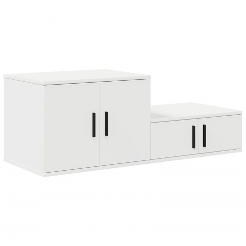Opbevaringsskab Hvid 118x41x40 cm Lavet af træ