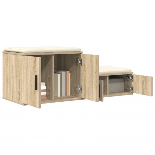 Opbevaringsskab i Sonoma Eg 118x41x40 cm - Lavet af Træ