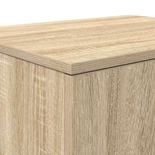 Opbevaringsskab i Sonoma Eg 118x41x40 cm - Lavet af Træ