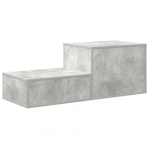 Opbevaringsskab Beton Grå 118x41x40 cm Ingeniør Træ