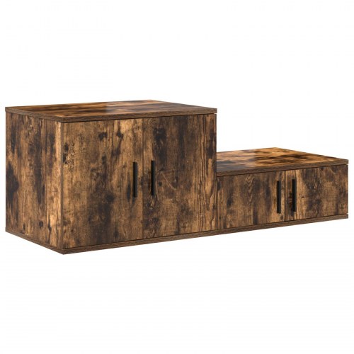 Opbevaringsskab Røget Eg 118x41x40 cm Teknisk Træ