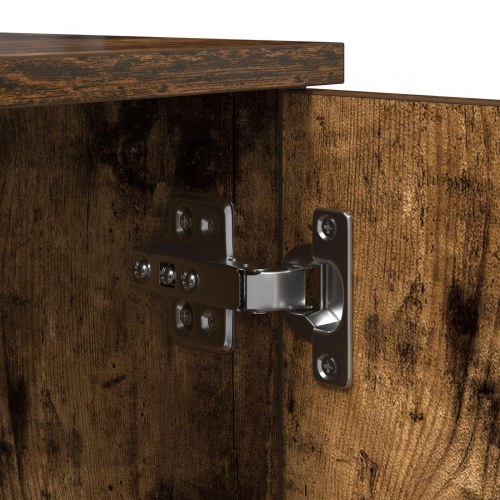 Opbevaringsskab Røget Eg 118x41x40 cm Teknisk Træ
