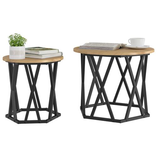 Nesting Side Tables 2 stk Artisan Eg Konstrueret Træ