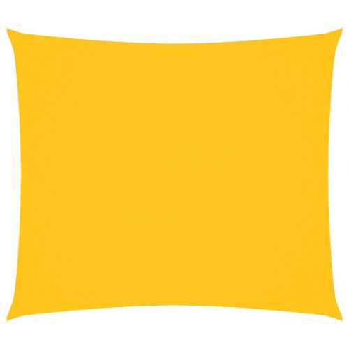 Solsejl 2 × 2,5 m - rektangulær, oxfordstof - gul