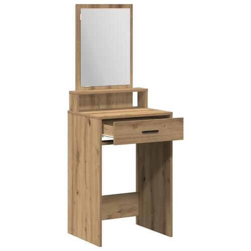 Makeupbord med skuffer i Artisan Eg 50x41x140 cm