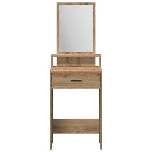 Makeupbord med skuffer i Artisan Eg 50x41x140 cm