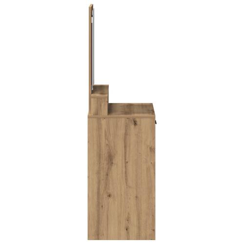 Makeupbord med skuffer i Artisan Eg 50x41x140 cm