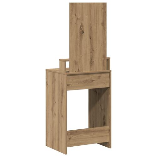 Makeupbord med skuffer i Artisan Eg 50x41x140 cm