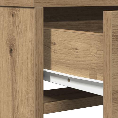 Makeupbord med skuffer i Artisan Eg 50x41x140 cm