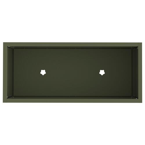 Hævet Havebed 60x26x45 cm Olivengrøn Stål