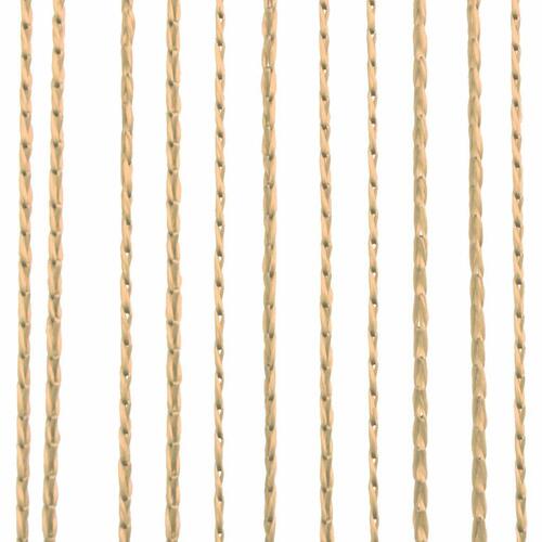 Trådgardiner 2 stk. 100 x 250 cm beige