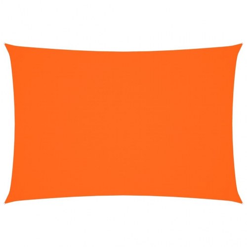 Solsejl 2,5 × 4,5 m - rektangulær i oxfordstof, orange