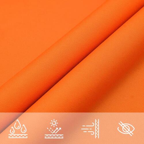 Solsejl 3x6 m rektangulær oxfordstof orange