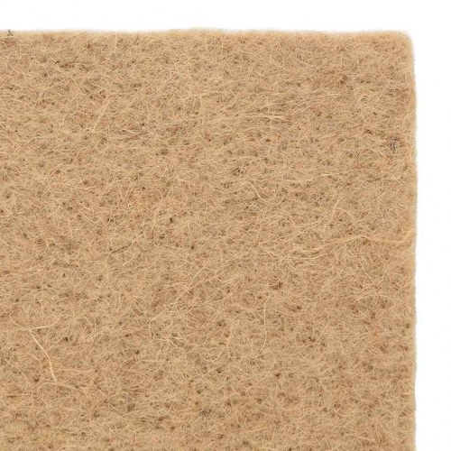 Hampemåtte til gnavere 1 × 5 m - 5 mm, naturlig burbund