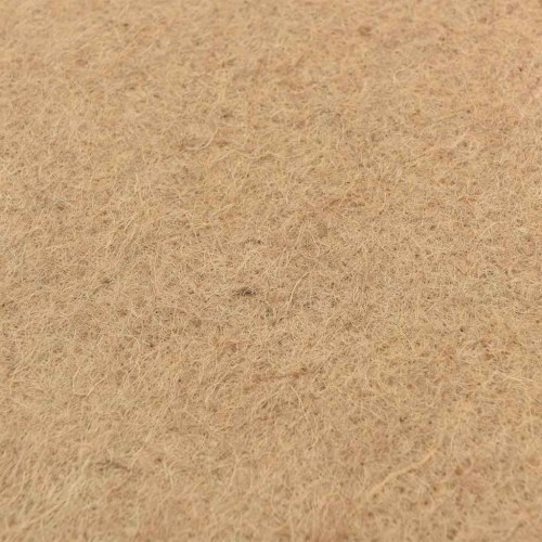 Hampemåtte til gnavere 1 × 5 m - 5 mm, naturlig burbund