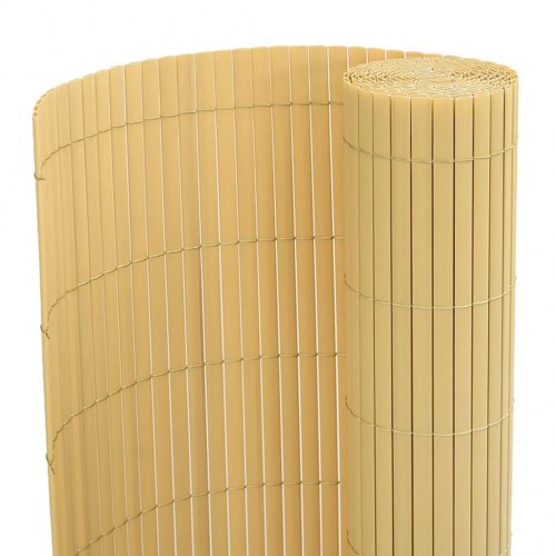 Havehegn dobbeltsidet 1,8 × 3 m i PVC - gul privatlivsafskærmning