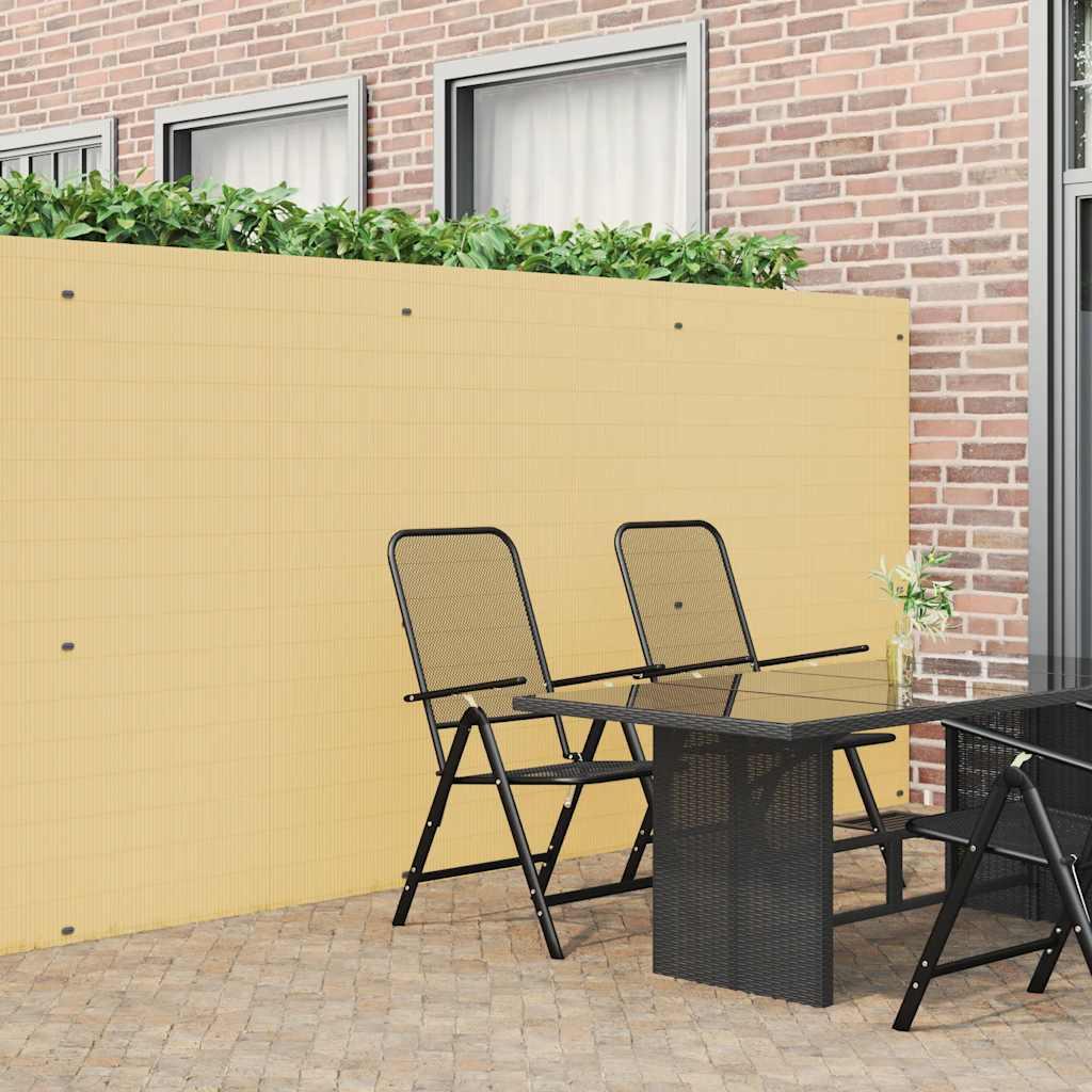 vidaXL havehegn dobbeltsidet 1,8x5 m PVC gul